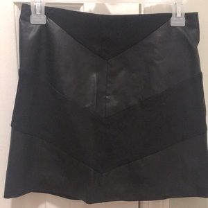 Forever 21 Black “leather” mini skirt